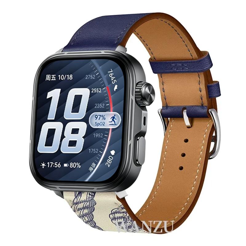 High-end Leather Strap For Huawei Watch Fit 5 Pro/4 Pro Sports Comfortable Breathable Bracelet Huawei Fit 5/4/3 Correa Accessory