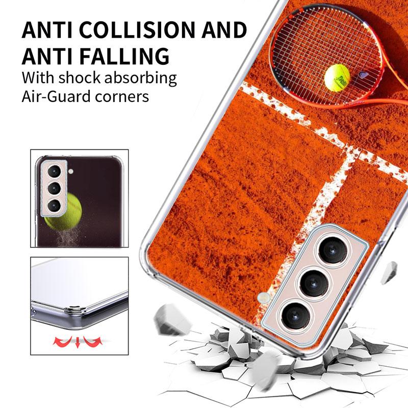 Tennis Racket Tennis Ball Phone Case For Galaxy A14 A24 A34 A54 Samsung A02S A12 A22 A32 A42 A52 A72 A13 A33 A53 5G A03 A03S A23