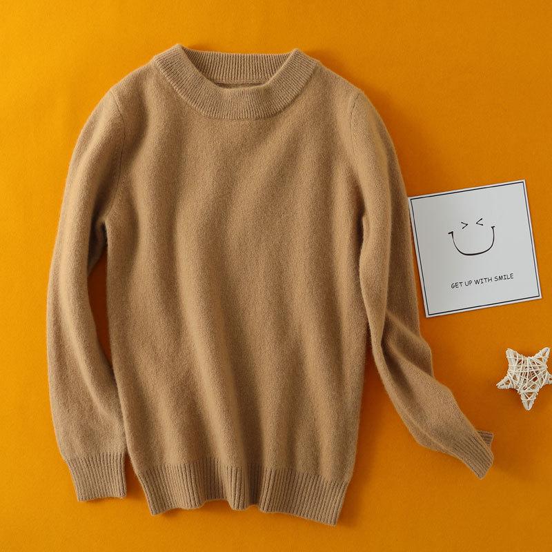 Premium Children's Cashmere Sweater: Boys' Half-Neck & Girls' Base Layer Wool Jumper