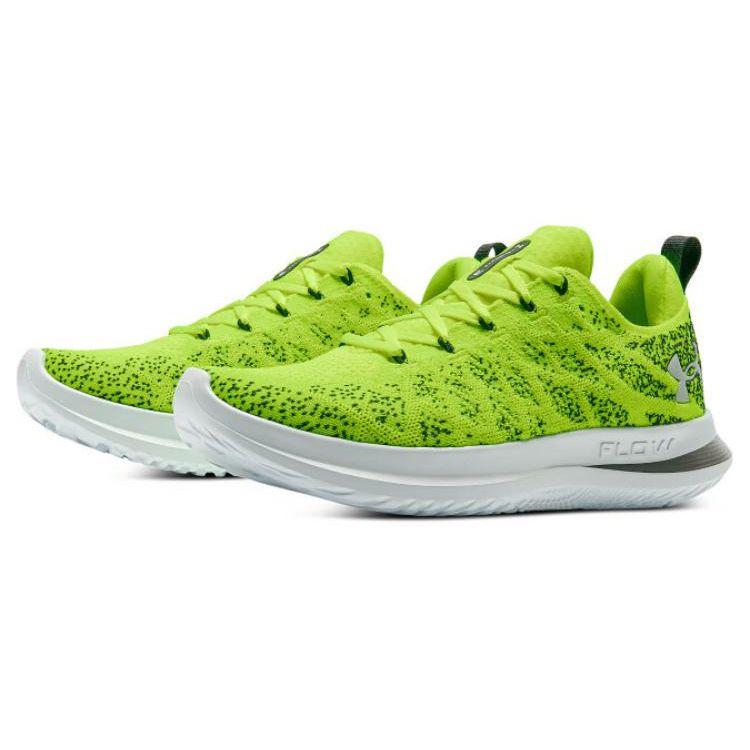 Under Armour Velociti 3 High Vis Yellow Anthracite Men Sneakers Green White 3026117-304