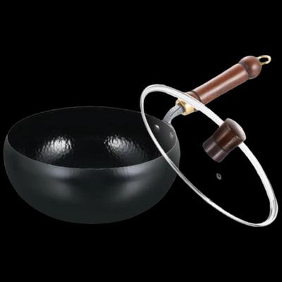 Wutuo Iron Stir-Fry Pan with Glass Lid