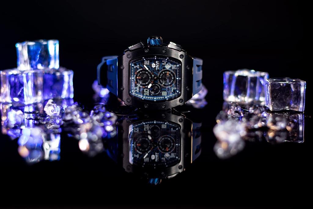 TSAR BOMBA Watch 5 ATM Water Resistant Tonneau Watch Business Stainless Steel Sports Luxury Fashion Casual Watch Barrel Shape Black Blue Men's