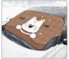 Thickened Cartoon Winter Car Windshield Snow and Sun Cover