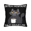 Guten Morgen Ganz Dnnes Eis Pillow Cover Accessories Printing Cushion Cover Decorative Pillow Case Cover Sofa Multiple Sizes