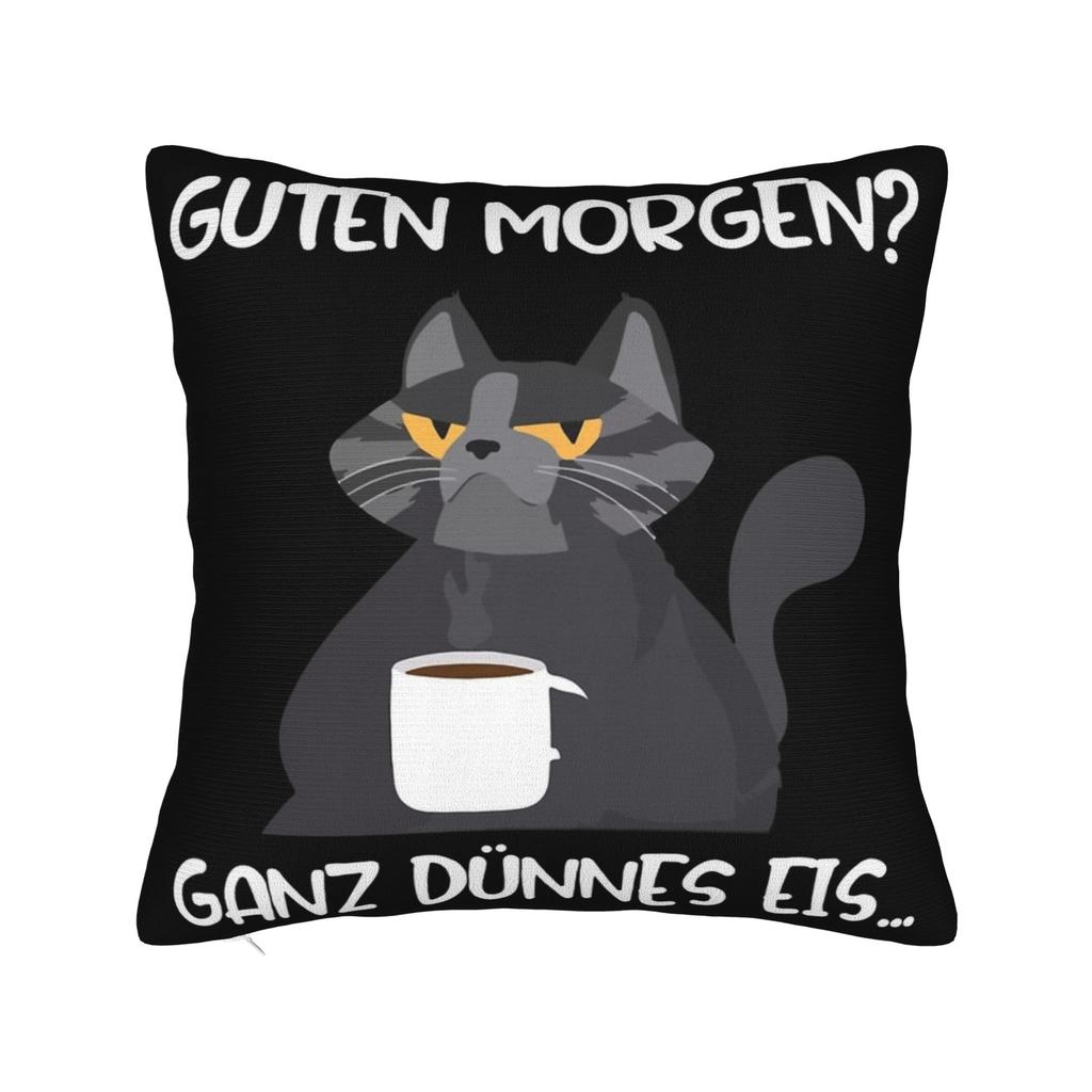 Guten Morgen Ganz Dnnes Eis Pillow Cover Accessories Printing Cushion Cover Decorative Pillow Case Cover Sofa Multiple Sizes