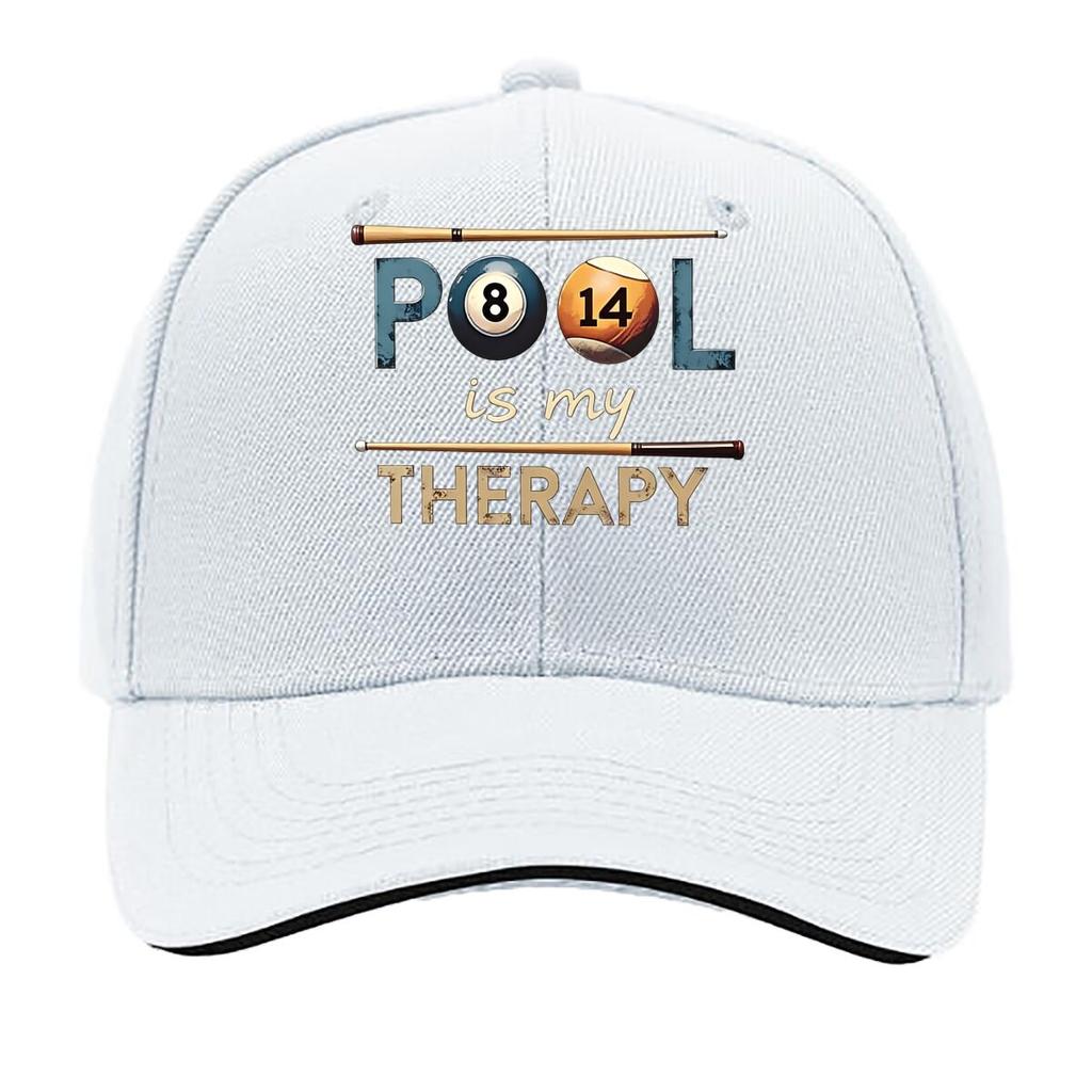 UnisexS Casual Baseball Cap with Pond is My Relax Design Billiard Cue Graphic Fabric Light Sandwich Baseball Cap