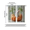 2 Pcs, Filtering Curtains (excluding Rods, Non-movable, Without Batteries) Rabbit Sleeping On Carrots for Use In Bedrooms and