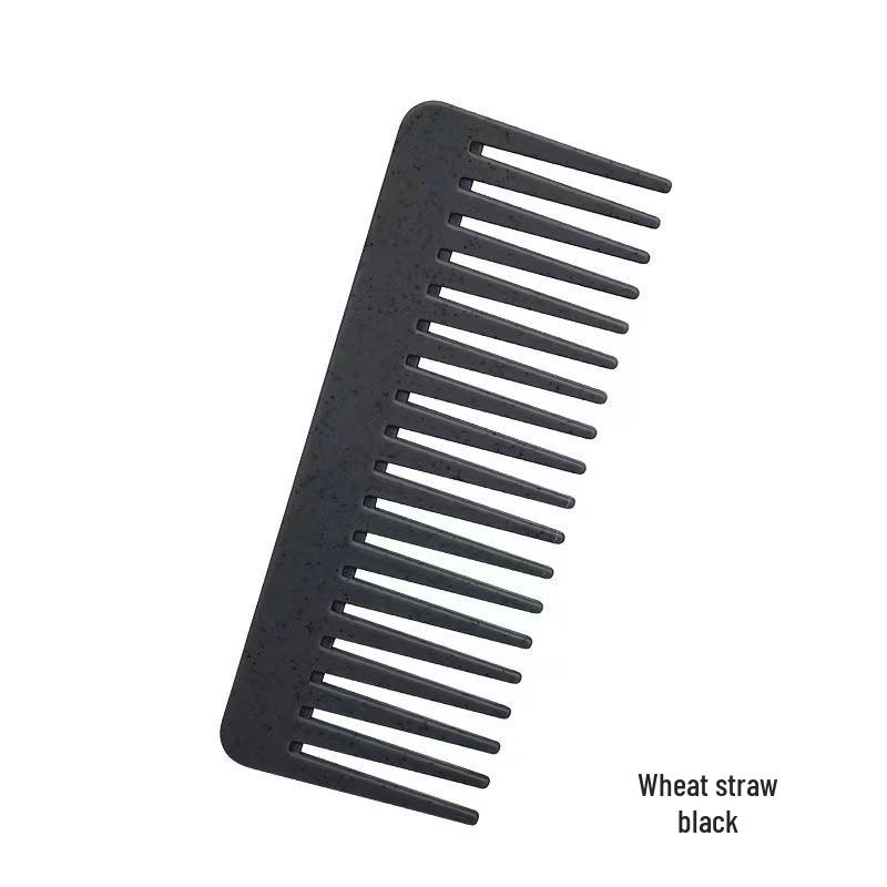 Weizenstroh Glattes Haar Massage Anti-Verhedderung Flach & Breit gezahnter Glättkamm