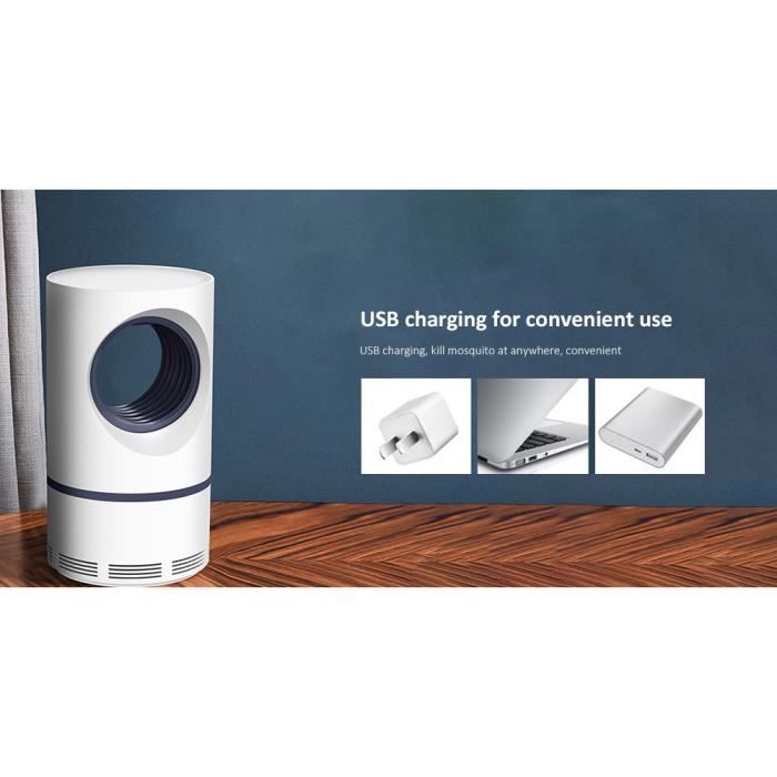 Mückenvernichter - Ungiftig - USB-Insektenlampe - 5W - Weiß - Leise