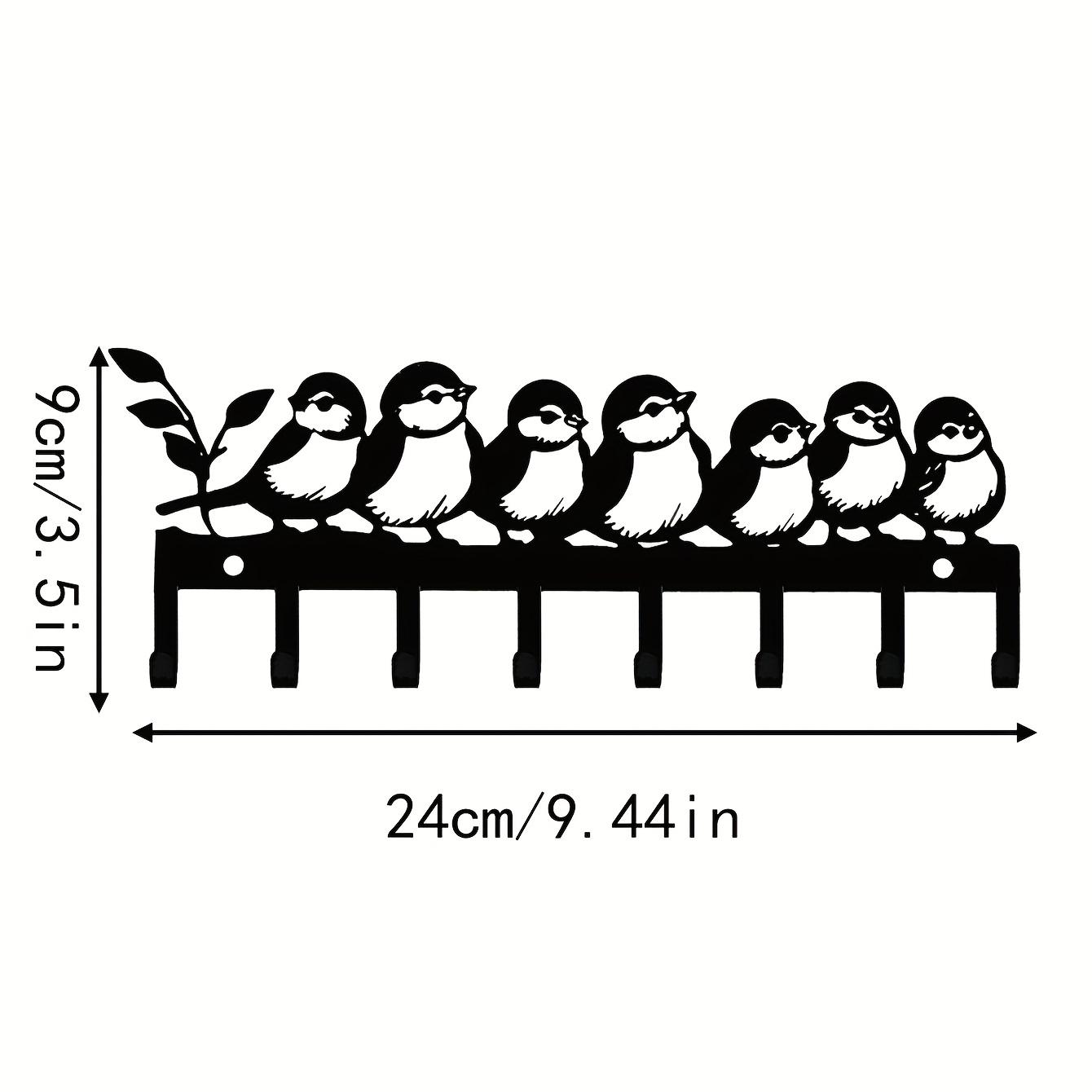 

Настенный держатель для ключей в винтажном стиле в виде птицы, с порошковым покрытием, антикоррозийный, для прихожей дома красный