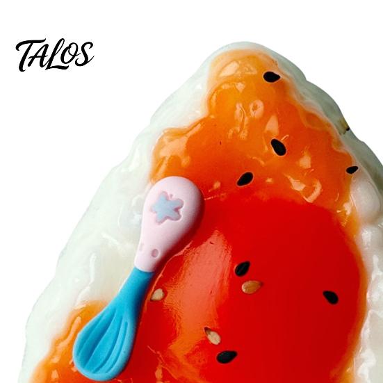 Triangular Rice Ball Squeeze Toy, Anxiety Relief Egg Yolk Rice Ball Toy, Home Office Workers Hand Relaxation Sensory Toy