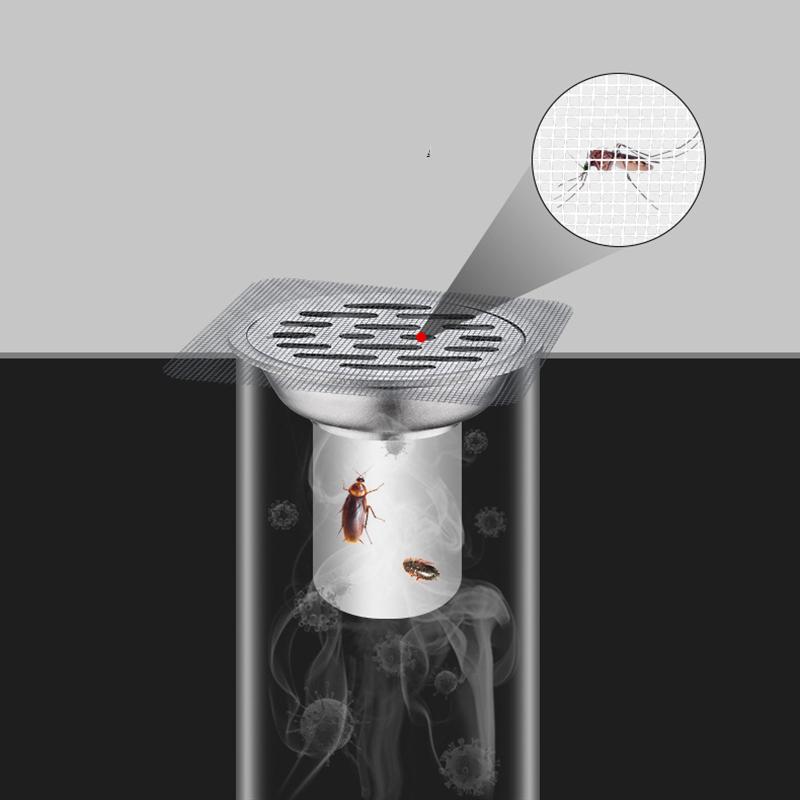 Floor Drain Sticker Shower Drain Hair Catcher Cover Sink Strainers Hair Filters Bathtub Mesh Filter Sticker Bathroom Accessories