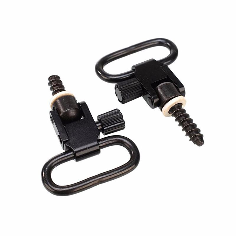 2Pcs Qd Sling Swivels Quick-Unloading Shoulder Strap Ring Buckle Airsoft Hunting