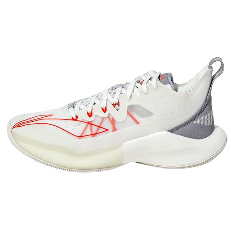 New LiNing SONIC 8 Low P Low Top Basketball Shoes Men's White Sponsored Edition ABAQ035-U