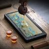 Creative Absorbent Tea Tray Home Diagram Speed Dry Tea Table Kung Fu Tea Set Dry Bubble Tray Chinese Style Trays Teaware