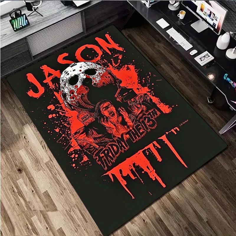 1Pc Jason Print Rug - Home Decoration Carpet For Living Room Bedroom Flooring Computer Chair Area Rug
