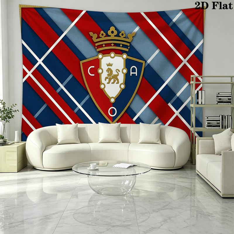 Osasuna Wall Tapestry Aesthetic Wall Hanging Printed Fabric Blanket Decorative Tapestries for Bedroom Living Room Home Decor