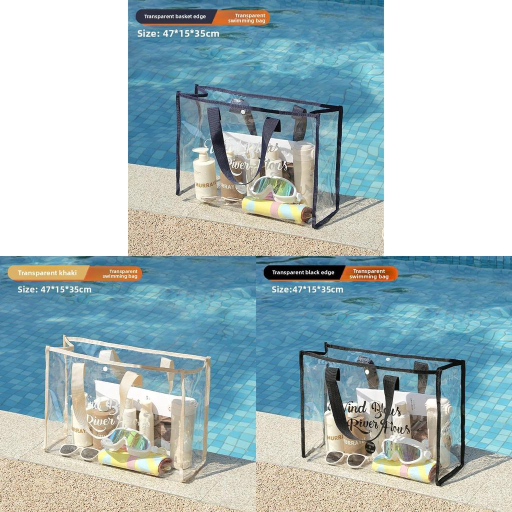 Large Capacity Pvc Swimming Bag Waterproof Tote For Travel And Beach Use