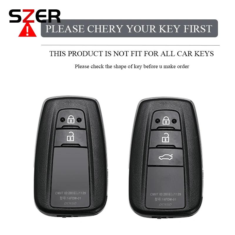 ZYU3 Madingas TPU automobilio raktų pakabukas Raktų dėklas Dangtelis Korpusas Fobas Toyota Corolla Prius Camry CHR C-HR RAV4 Altis Land Cruiser Prado raktams be rakto