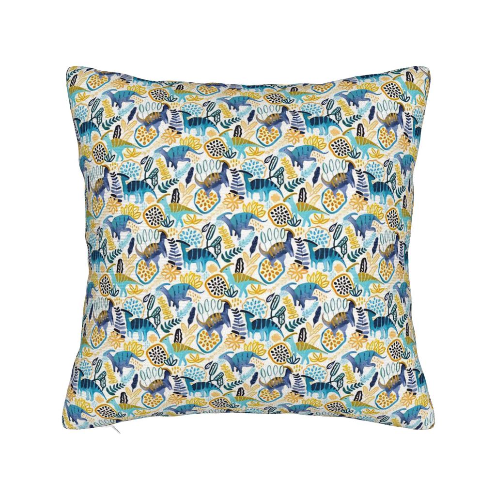 Pillow Cover Fun Dinosaur Pattern Novelty Pillow Case For Sofa Couch Bed Living Room Pillowcases