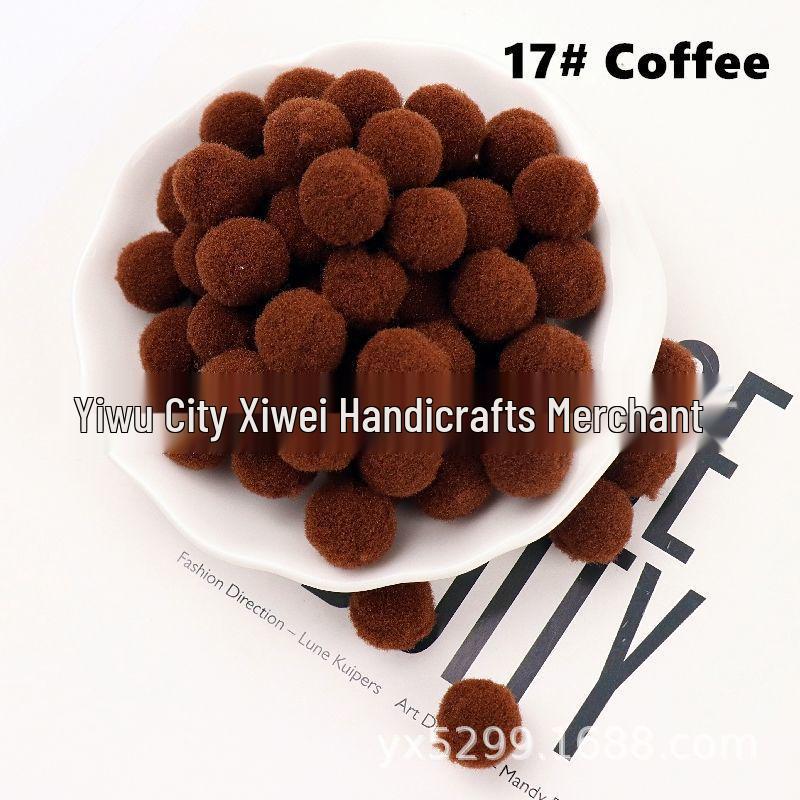 High Elastic Polyester Fluff Ball DIY Lace Black Long Hair Accessories