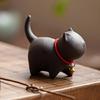 Handmade Cats Teas Pet Zisha Kung Fu Teas Set Accessories Teas Ornament Zisha Texture Suitable for Teas Enthusiasts Present