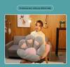 Half-Surround Bear Paw Cushion - Faux Rabbit Fur Cat Paw Sofa Tatami Cushion