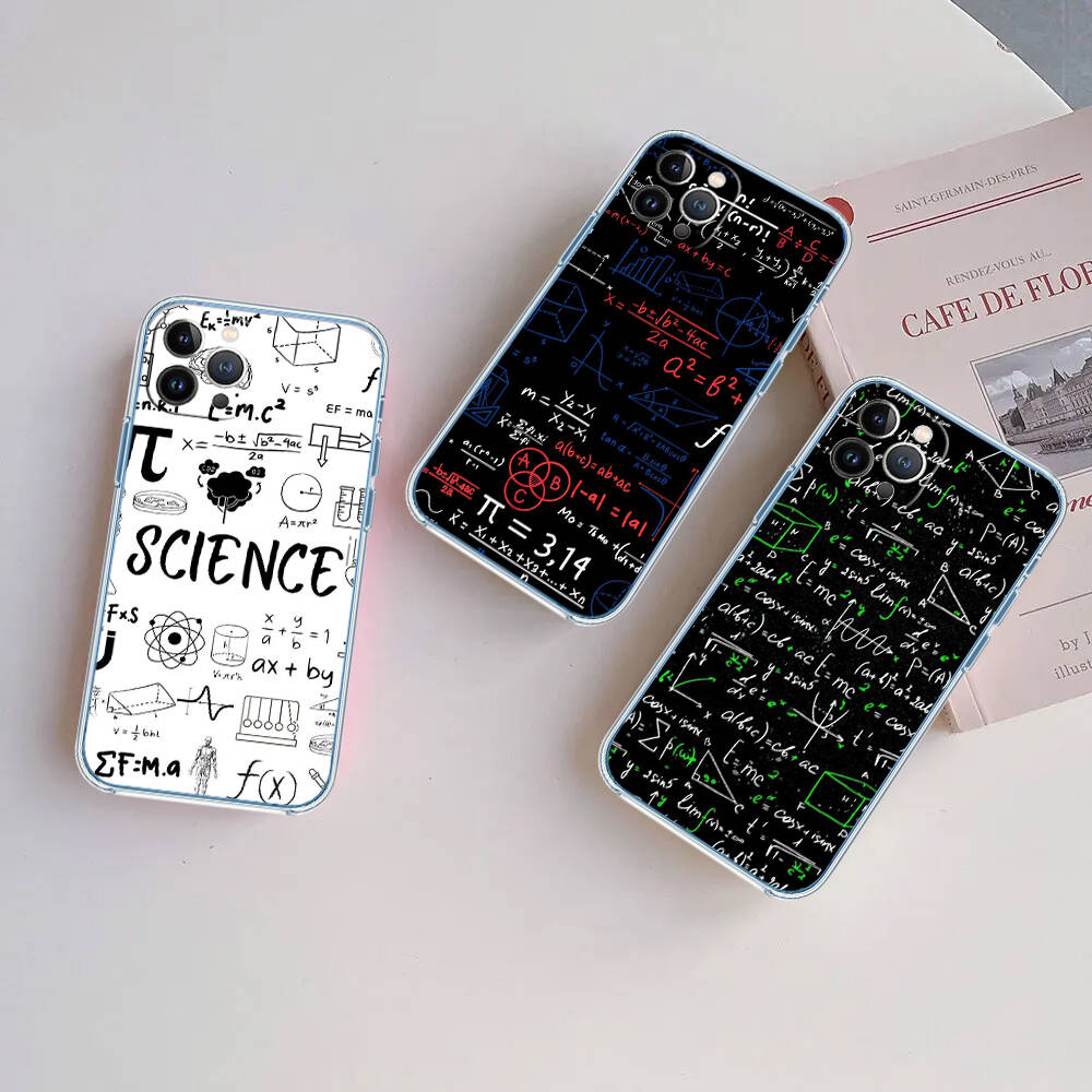 Chemical Maths Equation Formula Case for Motorola G10 G20 G04 E30 E40 E22 E20 E13 E15 G22 G23 G05 G75 G35 G55 E22S E7 G6 G7 G8 G9 Plus Power Play