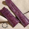 Used Ost-390 Ostrich Watch Strap Purple Lug Width 26 Mm