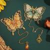 Engraved Butterfly Bookmarks with Pendant Butterfly Metal Bookmarks for Teacher Book Lover Adult Reading Accessories