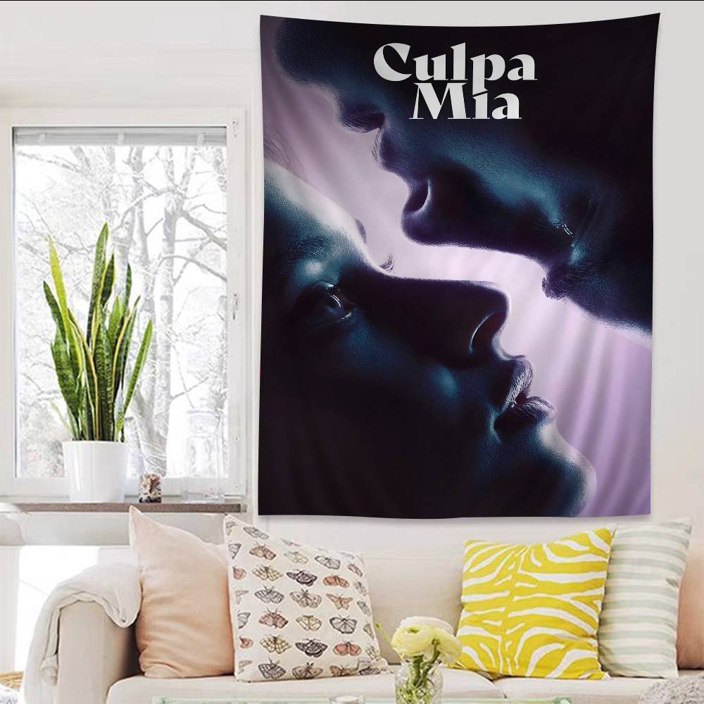 My Fault Culpa Mia 2023 Movie Anime Tapestry Hippie Flower Wall Carpets Dorm Decor Cheap Hippie Wall Hanging