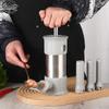 1set Stainless Steel Sausage Meat Stuffer Horizontal Sausage Maker Homemade Kitchen Meat Sausage Maker Tool Sausage Filler