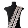 Eugen Yarn Embroidery Skirt Headdress Hair Accessories Decorative Decal Barcode Lace Double Embroidery Butterfly Bead Lace