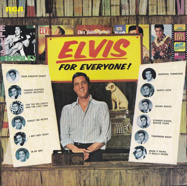 Виниловая пластинка ЭЛВИС ПРЕСЛИ Elvis For Everyone RCA6114 RCA 1973 Япония Рок Б/у