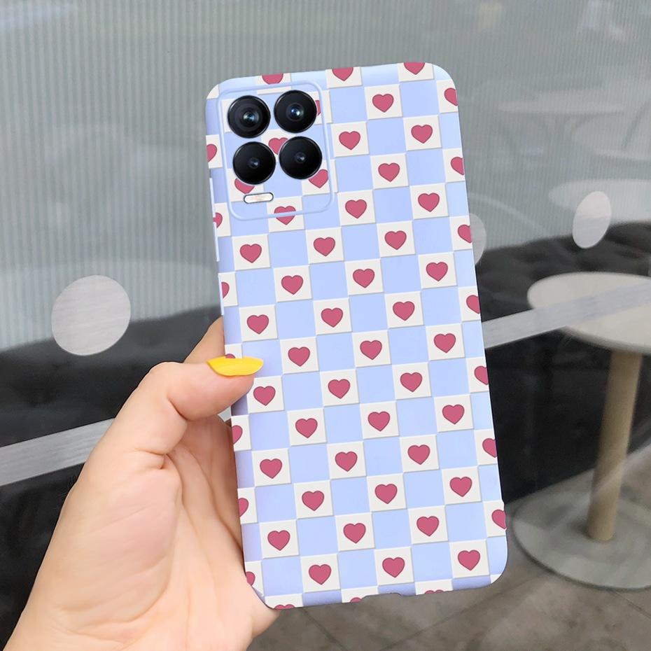 For Realme 8 Case Lavender Sunflower Silicone Back Cover For Realme 8 Pro 8i Realme8 4G RMX3085 Soft TPU Phone Case Luxury Coque