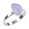 Natural Rainbow Moon Stone Gemstone Handmade 925 Sterling Silver Ring S.7 Z5F52