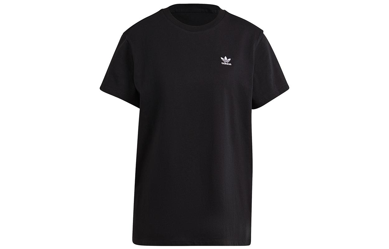 Adidas Originals Drop Shoulder Sleeve T Shirt Women s Black GN2919 36