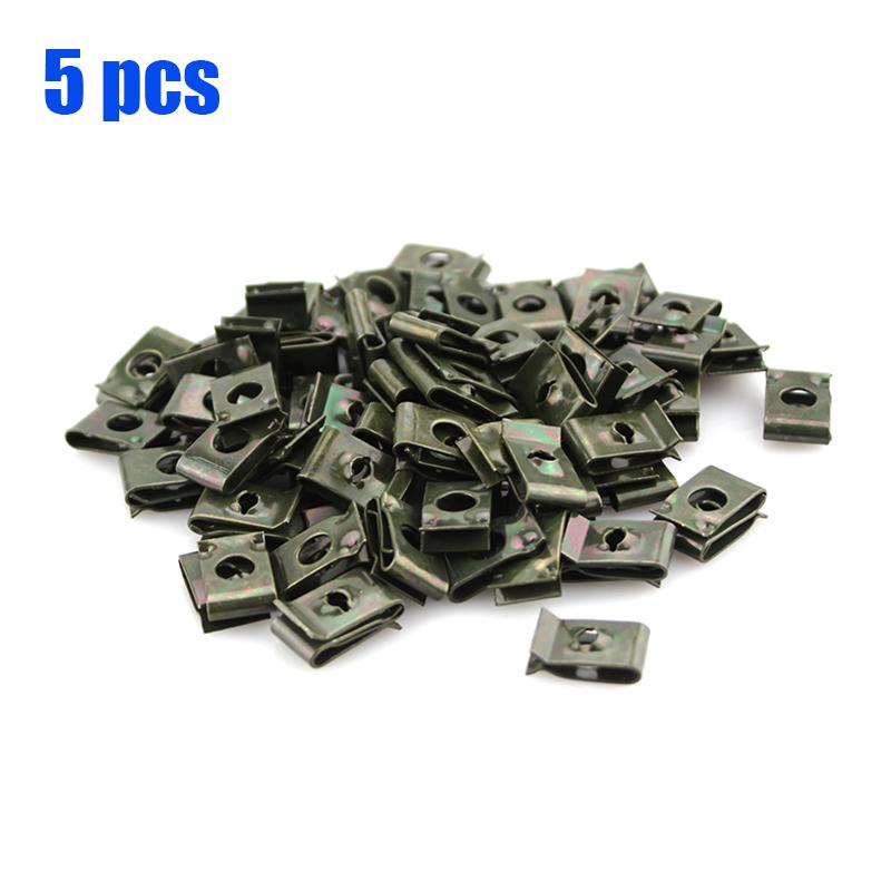 

5/100x Автомобильный Мотоциклетный Металлический Крепежный Зажим Винт U-образный Зажим Авто Электромобиль Защита от Ржавчины Зажим Пряжка Винт Жестяной Лист