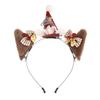 Christmas headband, animal ear hair clip, hat, and headpiece – a 2-in-1 detachable cat ear accessory for autumn and winter, with a Japanese-style
