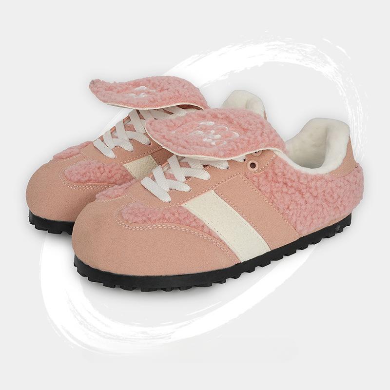 

Новые осенне-зимние женские туфли Flip Ugly and Cute с флисовой подкладкой, теплые, винтажные, плюшевые, пушистые, из овечьей шерсти 40