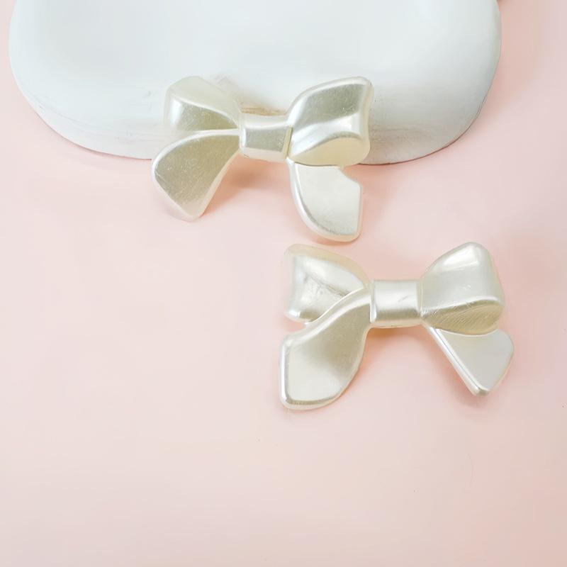 "Adorable Handmade Bow Hairpin & Jewelry with Imitation Pearls"
