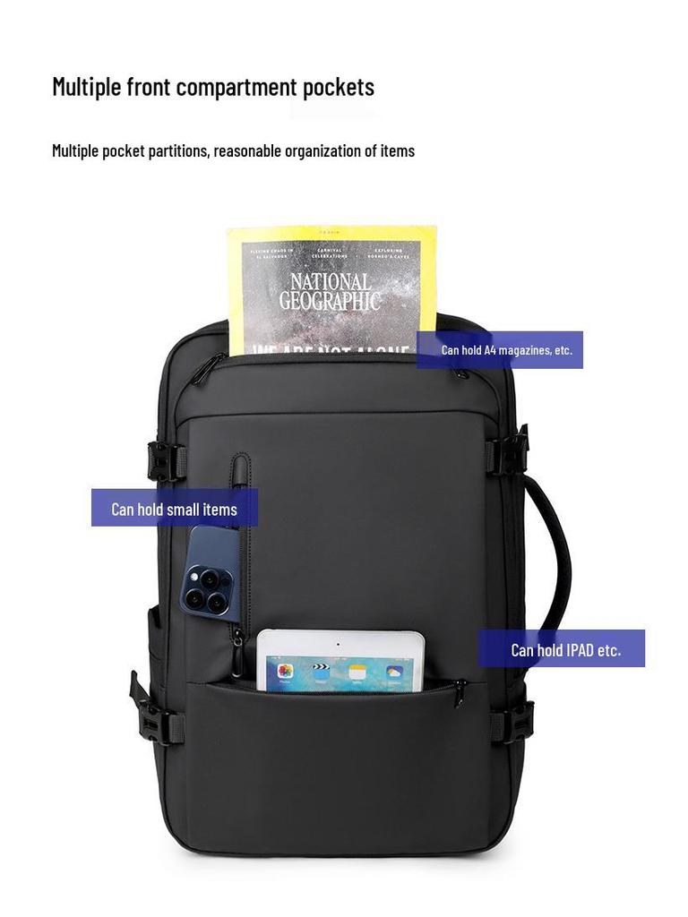 Herren Business Rucksack für lange & kurze Reisen - Laptop-Tasche mit großer Kapazität für Reisen