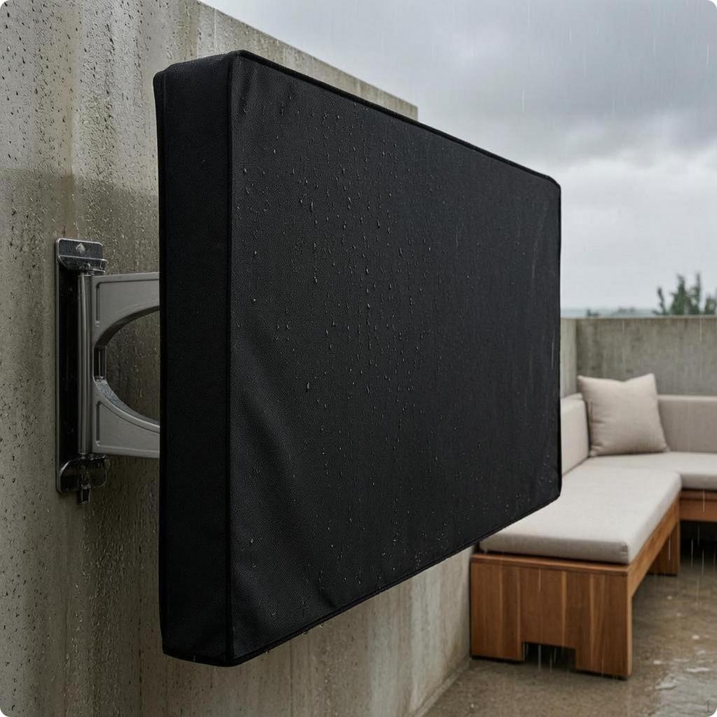 Housse de TV d'extérieur Imperméable Murale Anti-poussière 22-24 Pouces