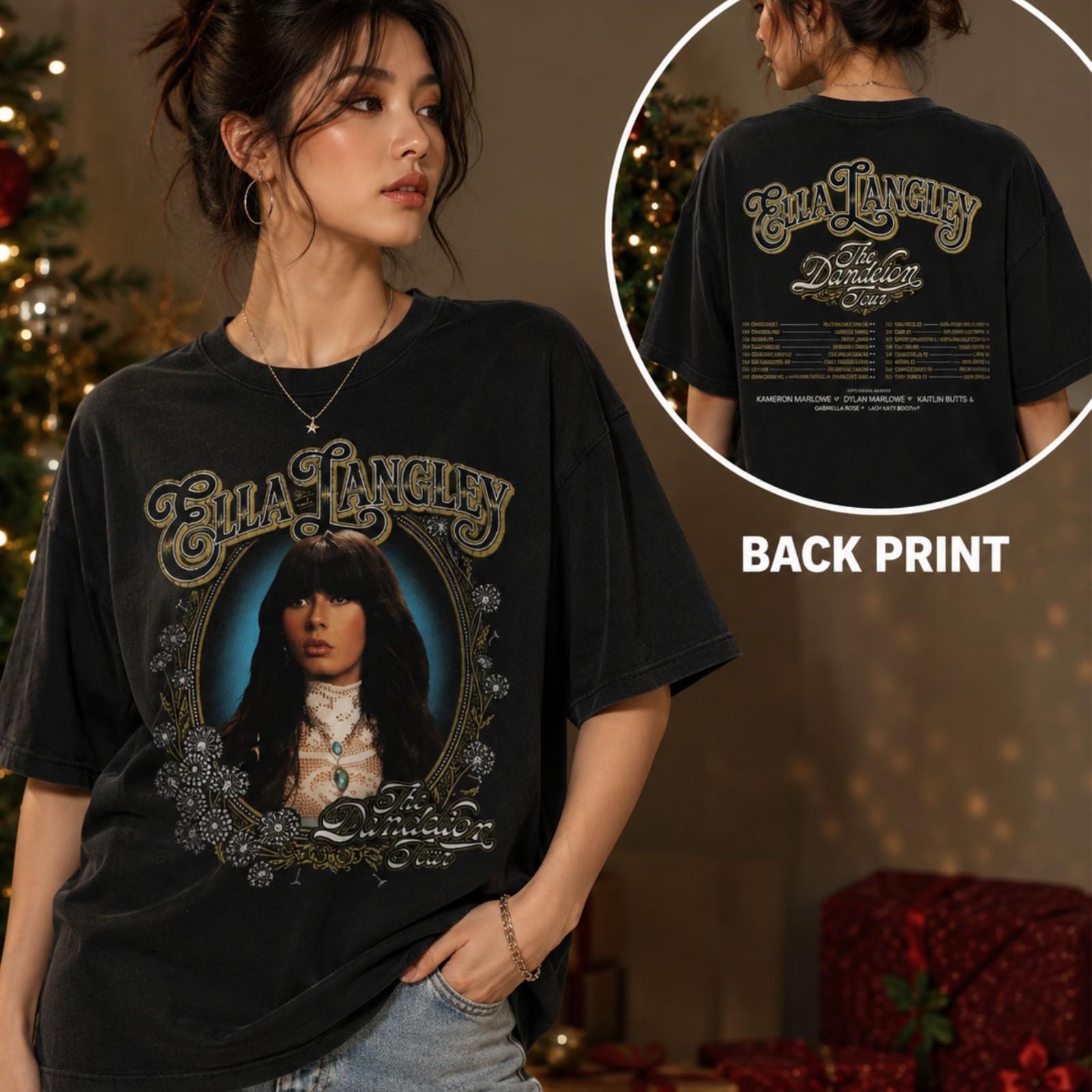Ella Langley Dandelion Tour 2026 Vintage Country Concert Tee S