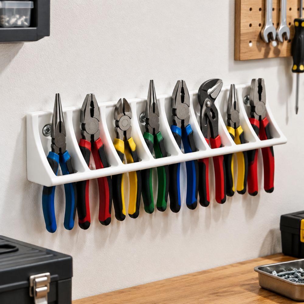 Wall Mounted Pliers Rack Heavy Duty Hand Tool Storage Rack New Wrench Organizer Workshop