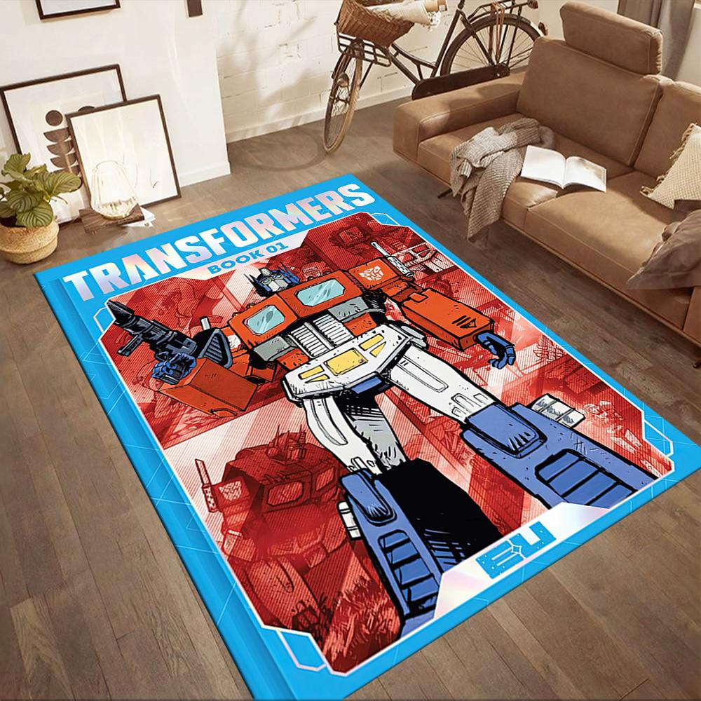 Transformers Optimus Prime Square rugs are a great choice for living rooms, bedrooms, home décor, and as gifts.