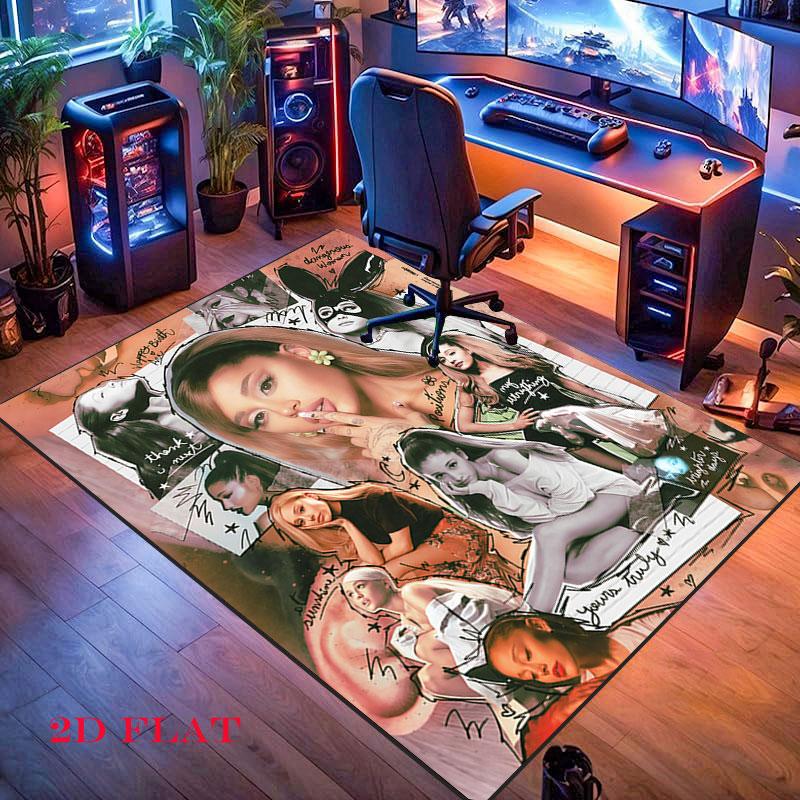 Ariana Grande Green Carpet Rug for Living Room Bedroom Home Sofa Decoration,Kids play Nonslip Floor Mat
