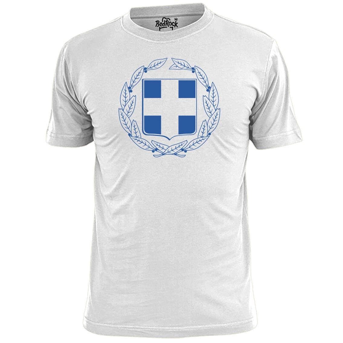 Mens Greece Coat Of Arms T shirt Flag Emblem L