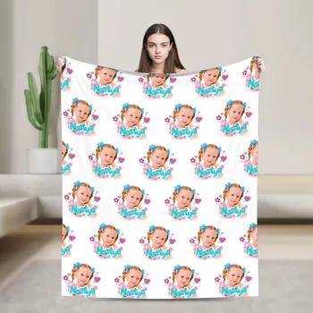 Kawaii Niedliches Nastya Mädchen Fleece-Kuscheldecke Weiche Plüschdecke für Sofa Outdoor Sommer Klimaanlage