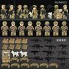 Mattoncini militari, bambole umanoidi, giocattoli, mini bambole, bambole umanoidi, giocattoli patriottici, regali di compleanno, personaggi dei cartoni animati.